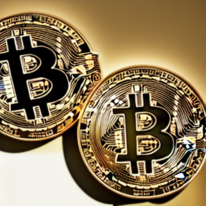 Photo of two bitcoin coins. Bitcoin has surged 20% recently